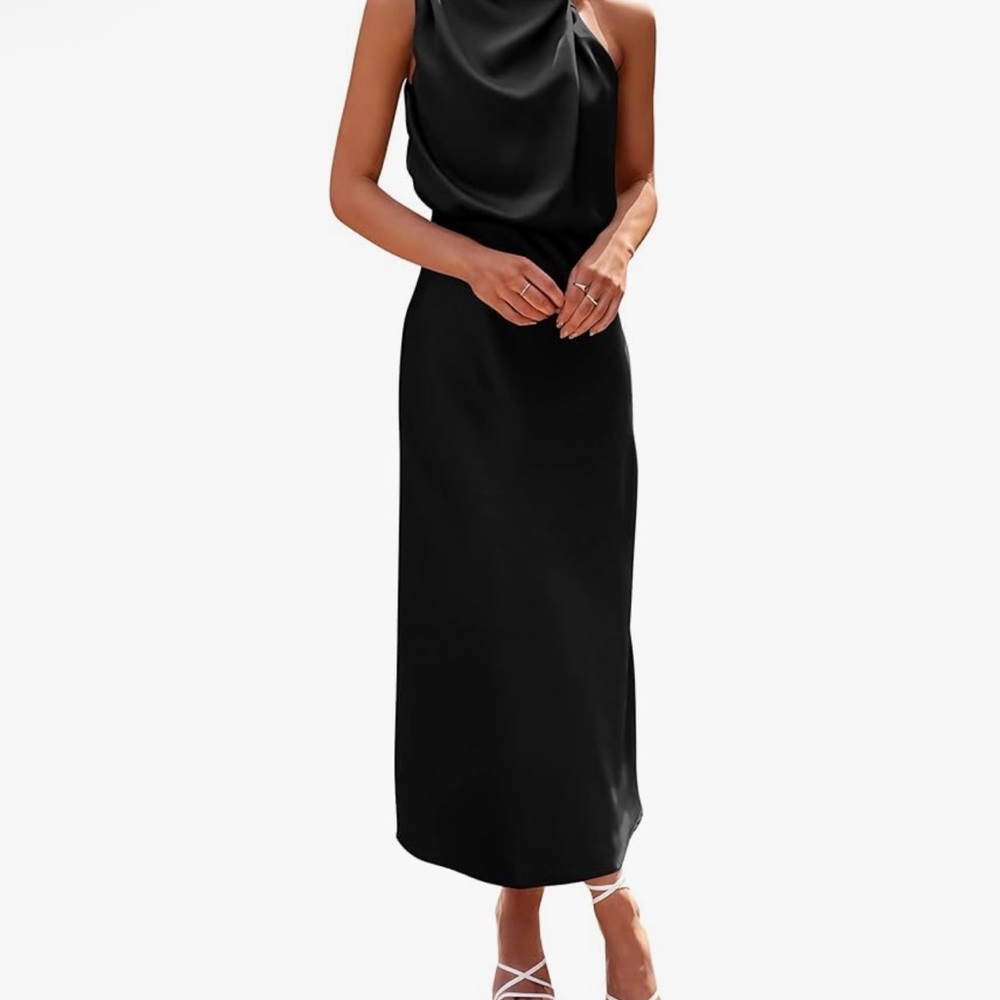 NWT* Elegant Black Midi Dress